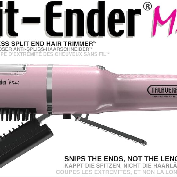 Light Pink Split Ender Mini: Battery-Powered Hair Trimmer for All Hair Types - Picture 4 of 7